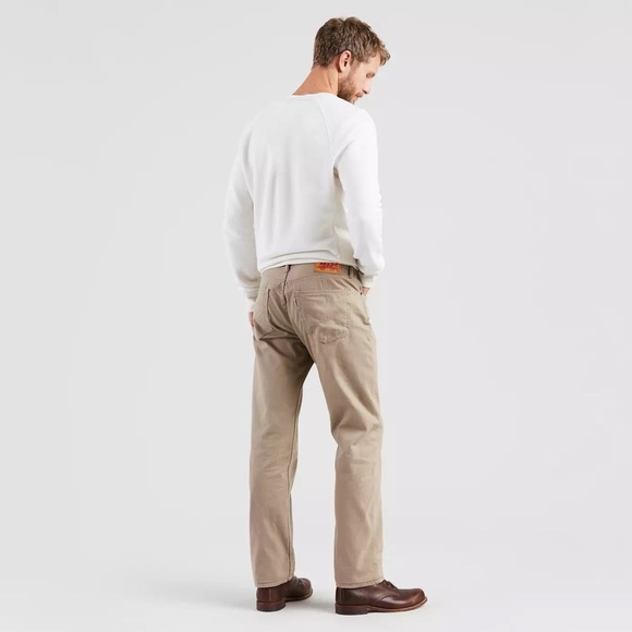 NWT - LEVI'S 505 Men's Regular Fit Pants, Brown - Size 34Wx34L - Picture 2 of 6